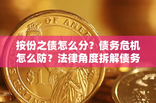 武汉按份之债怎么分？债务危机怎么防？法律角度拆解债务分配与风险自保指南