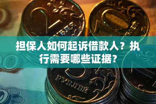 武汉担保人如何起诉借款人？执行需要哪些证据？