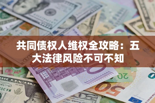 武汉共同债权人维权全攻略：五大法律风险不可不知