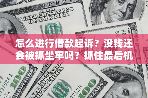 武汉怎么进行借款起诉？没钱还会被抓坐牢吗？抓住最后机会！