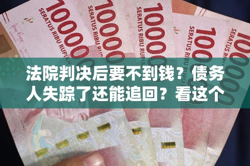 武汉法院判决后要不到钱？债务人失踪了还能追回？看这个方法！