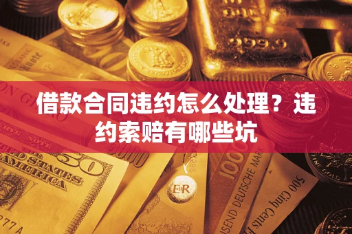 武汉借款合同违约怎么处理？违约索赔有哪些坑