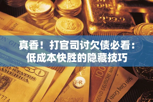 武汉真香！打官司讨欠债必看：低成本快胜的隐藏技巧