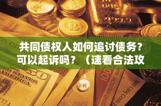 武汉共同债权人如何追讨债务？可以起诉吗？（速看合法攻略）