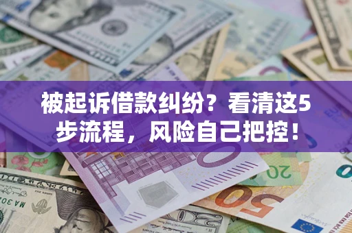 武汉被起诉借款纠纷？看清这5步流程，风险自己把控！