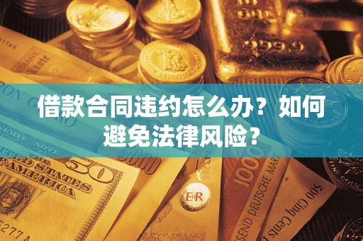 武汉借款合同违约怎么办？如何避免法律风险？