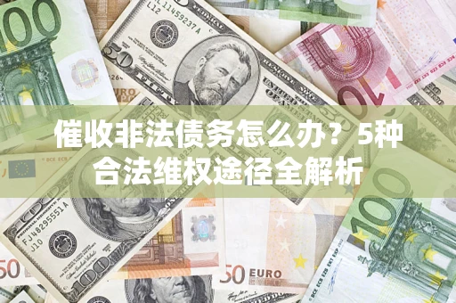 武汉催收非法债务怎么办？5种合法维权途径全解析