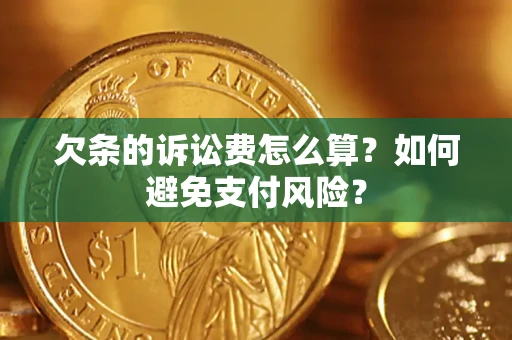武汉欠条的诉讼费怎么算？如何避免支付风险？